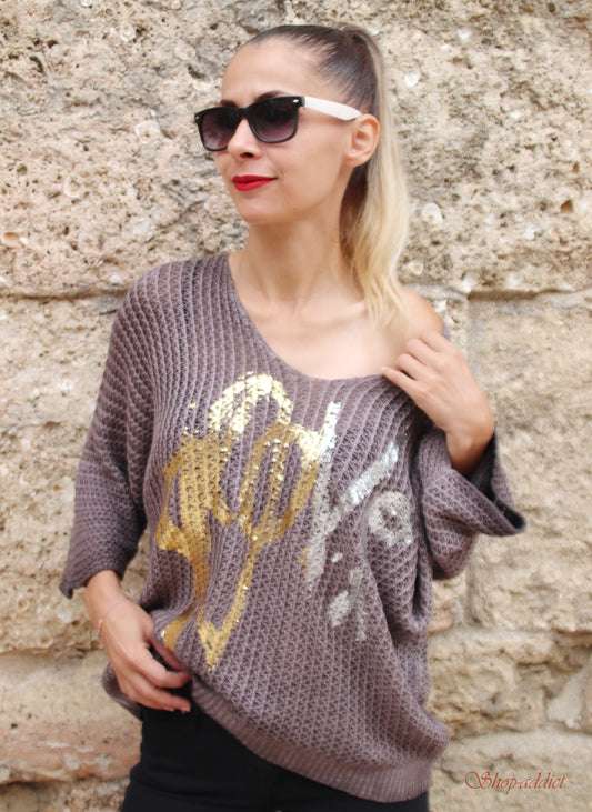 PULL-OVER EN MAILLE